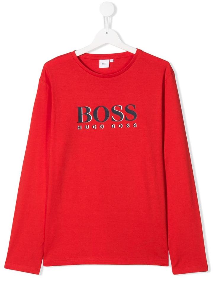 Boss Hugo Boss Logo Printed T-shirt - Red