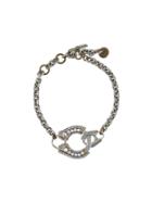 Lanvin Embellished Link Necklace, Women's, Metallic