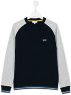 Boss Kids Contrast Sleeve Sweatshirt, Boy's, Size: 16 Yrs, Blue