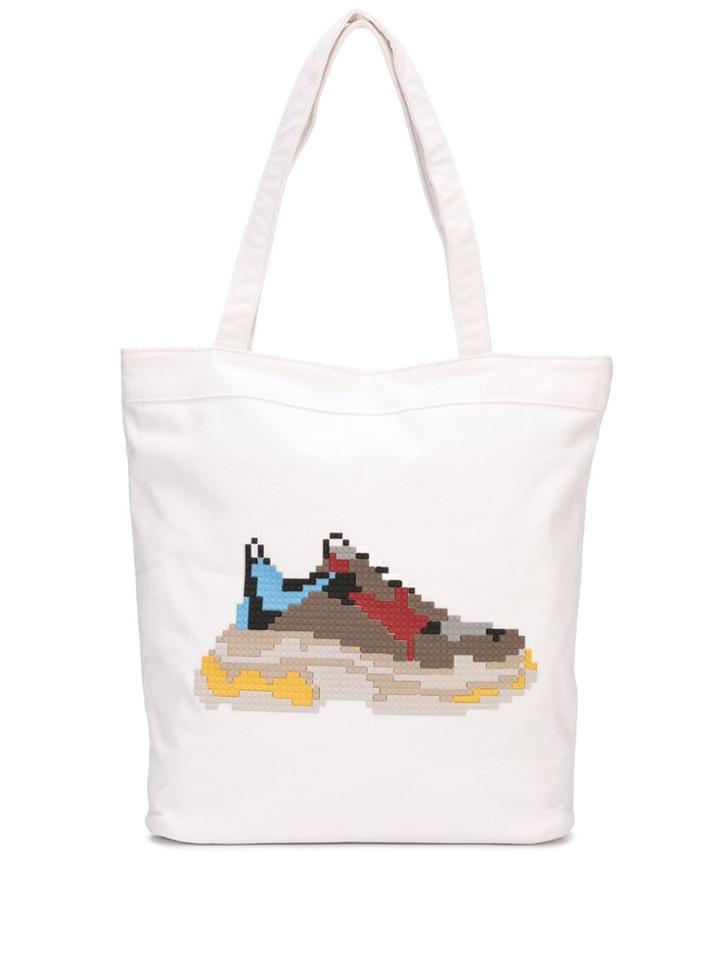 Mostly Heard Rarely Seen 8-bit Dadcore Tote Bag - White