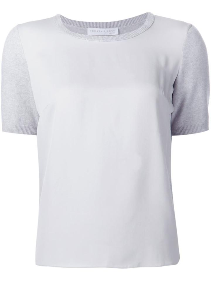 Fabiana Filippi Knitted Sleeves T-shirt