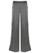 Uma Raquel Davidowicz - Wide Leg Trousers - Women - Silk/spandex/elastane - 36, Black, Silk/spandex/elastane