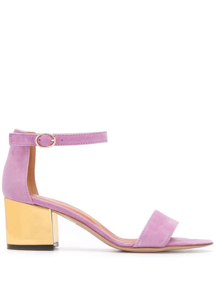 Via Roma 15 Block Heel Sandals - Purple