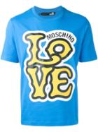 Love Moschino - Logo Print T-shirt - Men - Cotton - M, Blue, Cotton