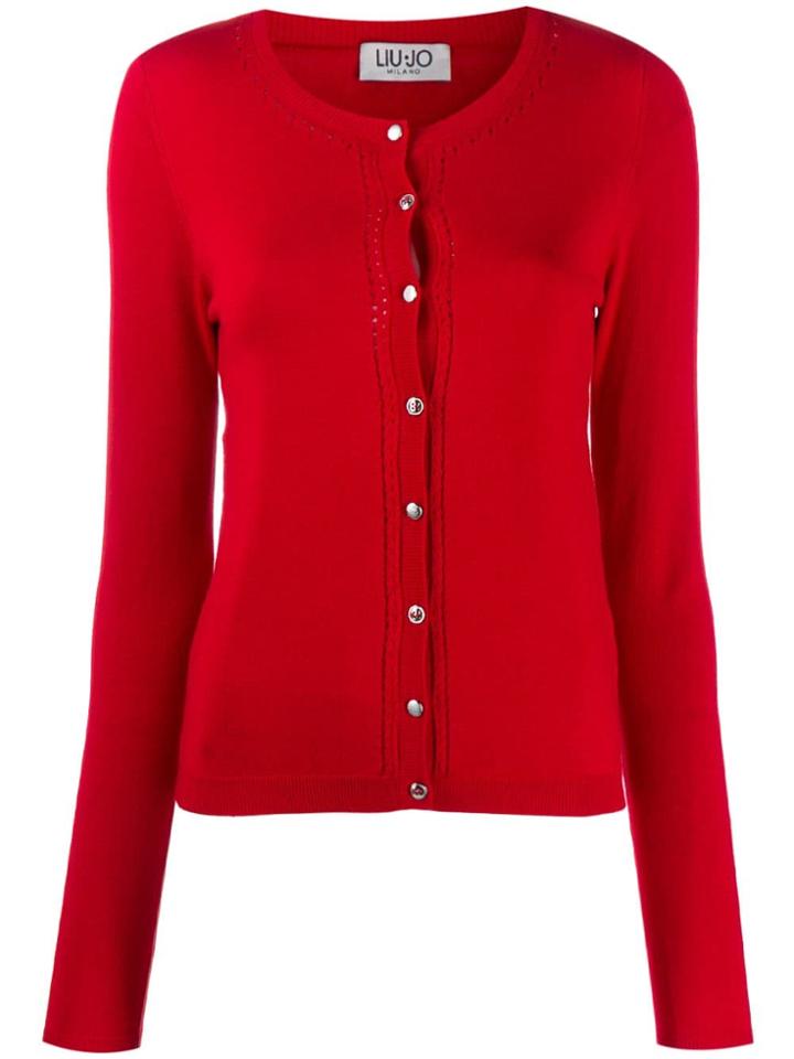 Liu Jo Classic Slim-fit Cardigan - Red