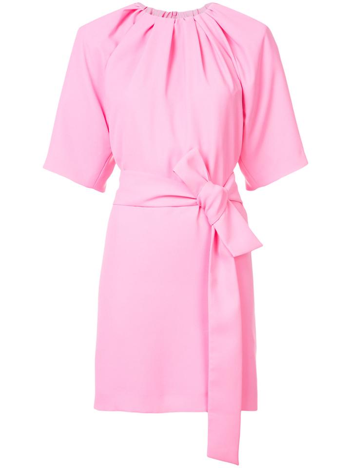 Maison Margiela Waist-tied Fitted Dress - Pink & Purple