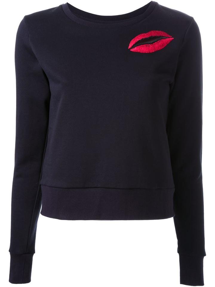 Dress Camp Embroidered Lip Sweatshirt