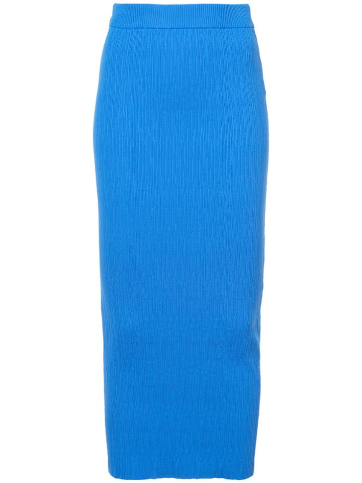 Simon Miller Marsing Ribbed Midi Skirt - Blue