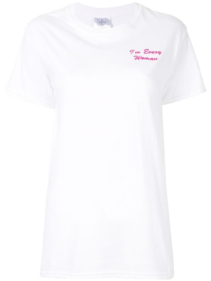 Double Trouble Gang I'm Every Woman T-shirt - White