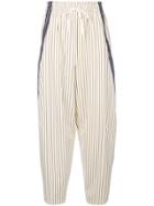 See By Chloé Pinstripe Trousers - White
