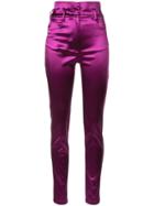 Dolce & Gabbana High-rise Skinny Trousers - Purple