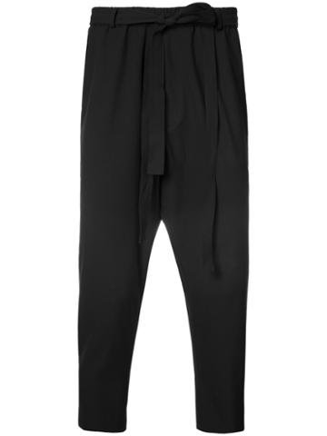 Ne. Sense - Mich Cropped Trousers - Men - Polyester/spandex/elastane/viscose - L, Black, Polyester/spandex/elastane/viscose