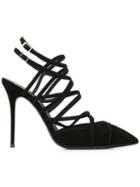 Giuseppe Zanotti Caged Stiletto Sandals - Black