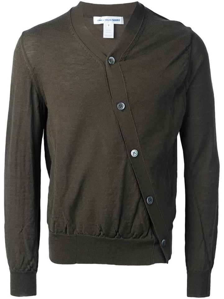 Comme Des Garçons Shirt Asymmetric Cardigan
