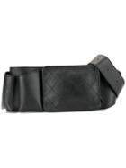 Chanel Pre-owned Uniform Quilted Bum Bag Waist Pouch - Black