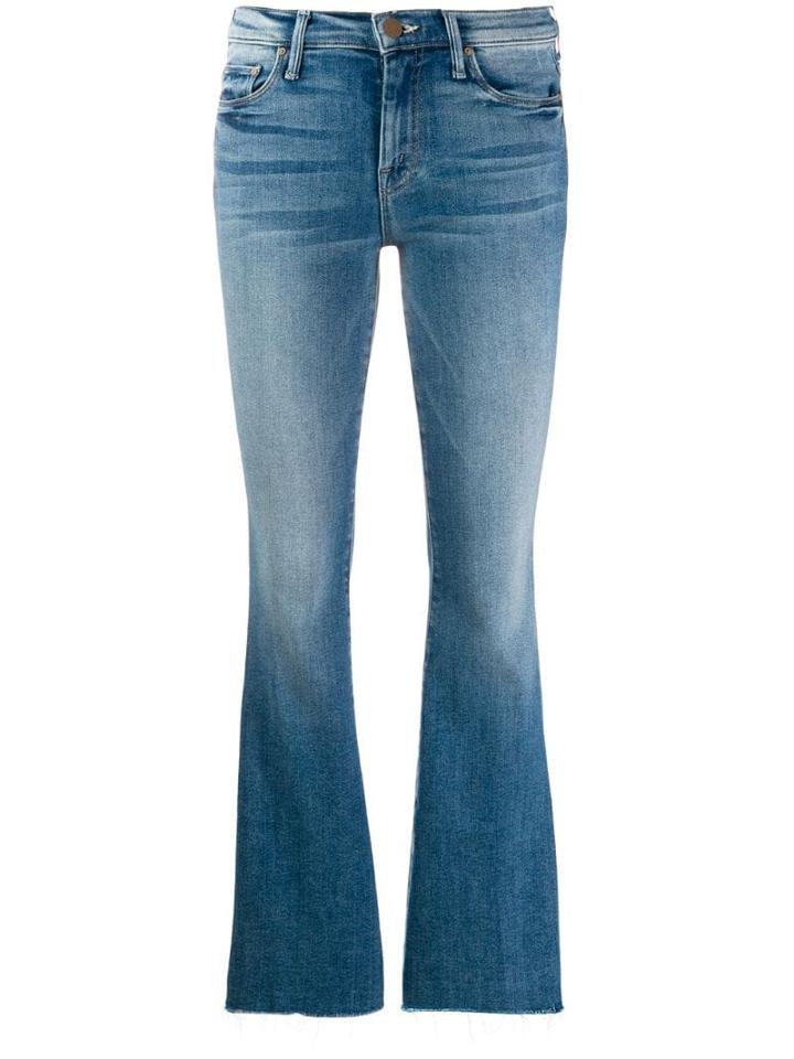Mother Flared Fitted Jeans - Blue