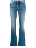 Mother Flared Fitted Jeans - Blue