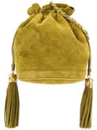 Chanel Vintage Fringed Bucket Shoulder Bag - Yellow & Orange