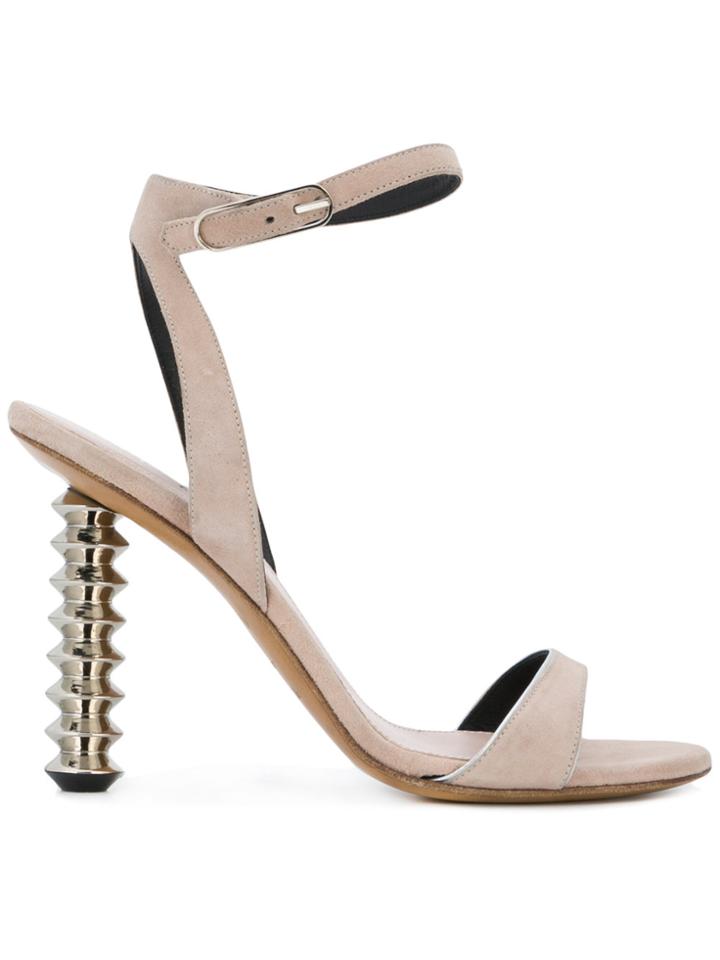 Premiata Screw Heel Sandals - Pink & Purple