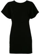 Iro Open Back Shift Dress, Women's, Size: 40, Black, Polyester