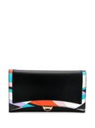 Emilio Pucci Printed Leather Wallet - Black