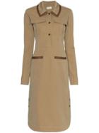 Wales Bonner Safari Midi Dress - Brown