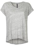 Nobody Denim Linen Tee Ashen - Grey