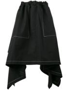 Jw Anderson Draped Asymmetric Skirt - Black