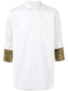 Comme Des Garçons Shirt Camouflage Detail Shirt, Men's, Size: Large, White, Cotton