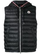 Moncler - Hooded Gilet - Men - Feather Down/polyester - 2, Black, Feather Down/polyester