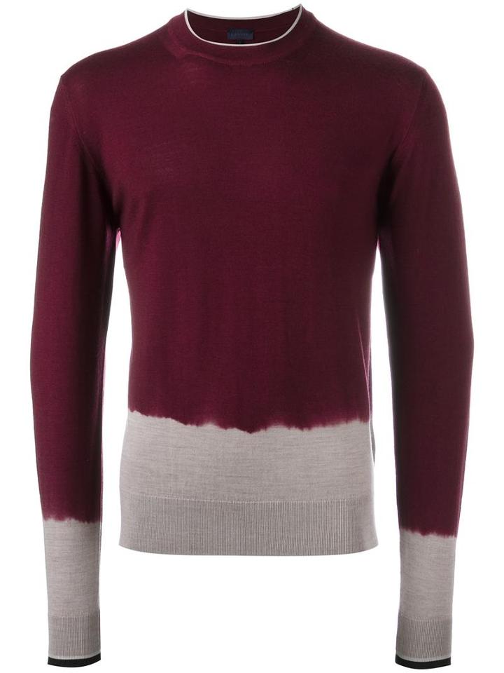 Lanvin Dip Dye Effect Jumper, Men's, Size: Small, Pink/purple, Merino/polypropylene