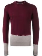 Lanvin Dip Dye Effect Jumper, Men's, Size: Small, Pink/purple, Merino/polypropylene
