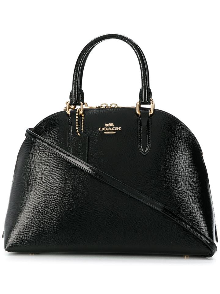 Coach Coach - Woman - Crossgrain Patent Leather Quinn? - Black