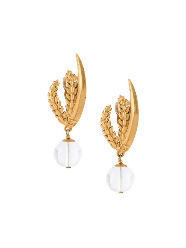 Chanel Vintage Bead Drop Earrings