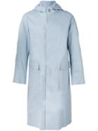 Mackintosh - Long Hooded Raincoat - Men - Cotton - 40, Blue, Cotton