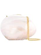 Rafe Shell Clutch Bag - Pink & Purple