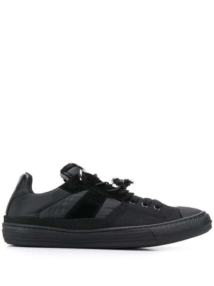 Maison Margiela Spliced Low Top Sneakers - Black