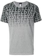 Diesel Faded Logo Print T-shirt - Grey