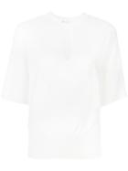 Lanvin Slit Detail Knitted Top - White