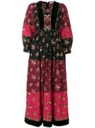 Ulla Johnson Suzana Patchwork Dress - Pink & Purple