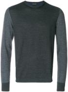 Emporio Armani Block Colour Sweater - Grey