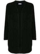 Coohem Open-front Fitted Cardigan - Black