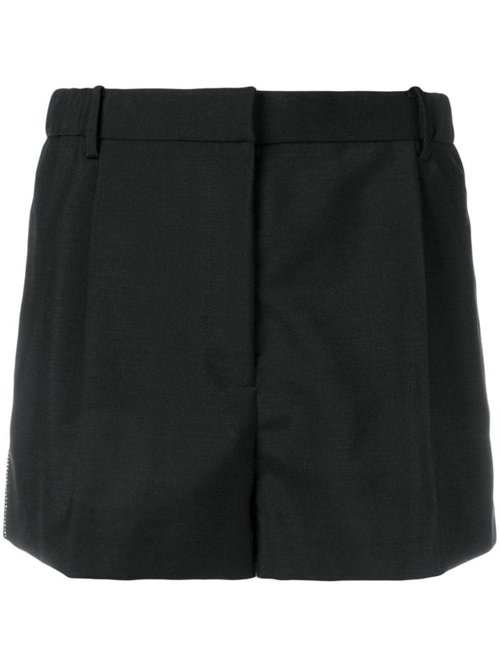 No21 Rhinestone-embellished Shorts - Black