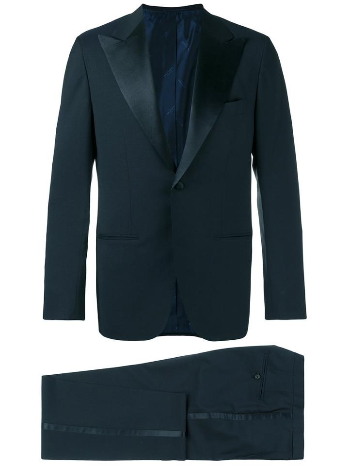 Kiton - Single Breasted Suit - Men - Cupro/wool/mohair - 48, Blue, Cupro/wool/mohair