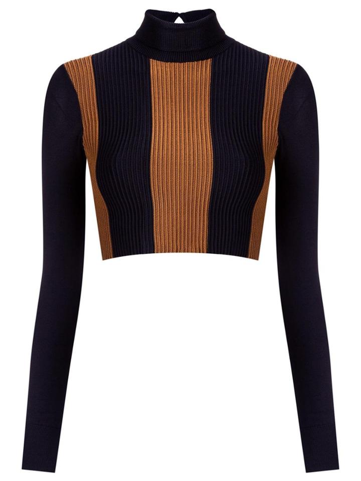 Haight Knit Cropped Top - Black