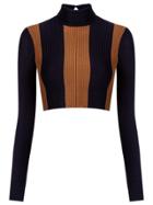 Haight Knit Cropped Top - Black