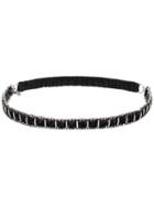 Saint Laurent Grid Chain Headband - Black