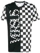 Versus Contrast Checkered T-shirt - Black