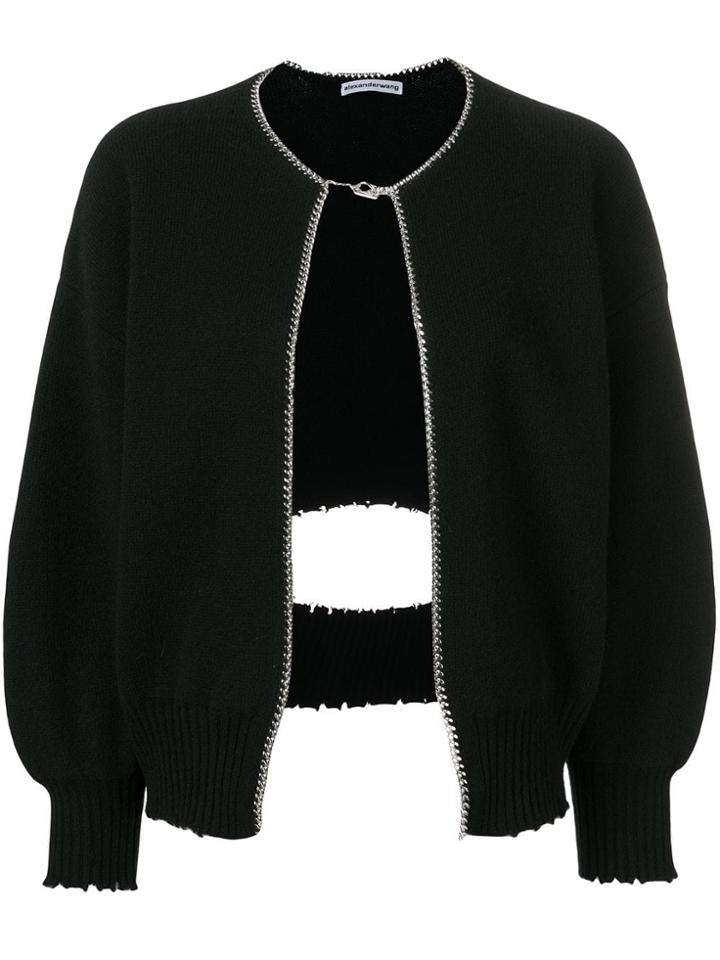 Alexander Wang Cutaway Cardigan - Black