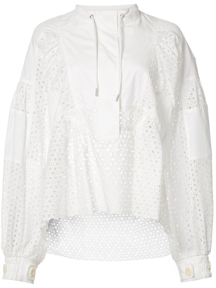 Sacai Dot Lace Shirt - White